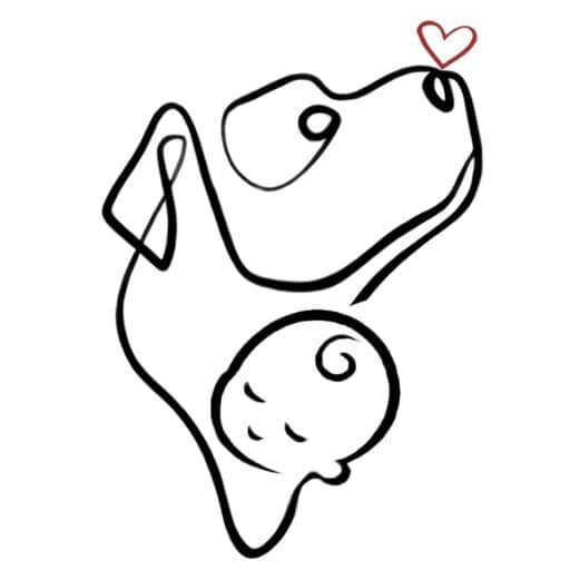 Logo webu s tipy na bezpečný vztah mezi dítětem a psem v domácnosti