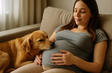 Slyší pes miminko v bříšku? To je otázka, která trápí mnoho maminek
