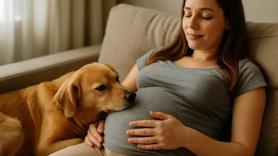 Slyší pes miminko v bříšku? To je otázka, která trápí mnoho maminek