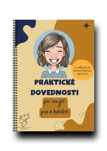 Titulní strana dokumentu s aktivitami pro psa. Díky nim bude z vašeho parťáka ideální pes do rodiny s dětmi.