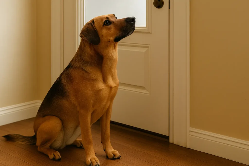 Pes s námi komunikuje, dává najevo, že chce ven