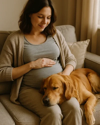 tehotna-zena-a-jeji-pes